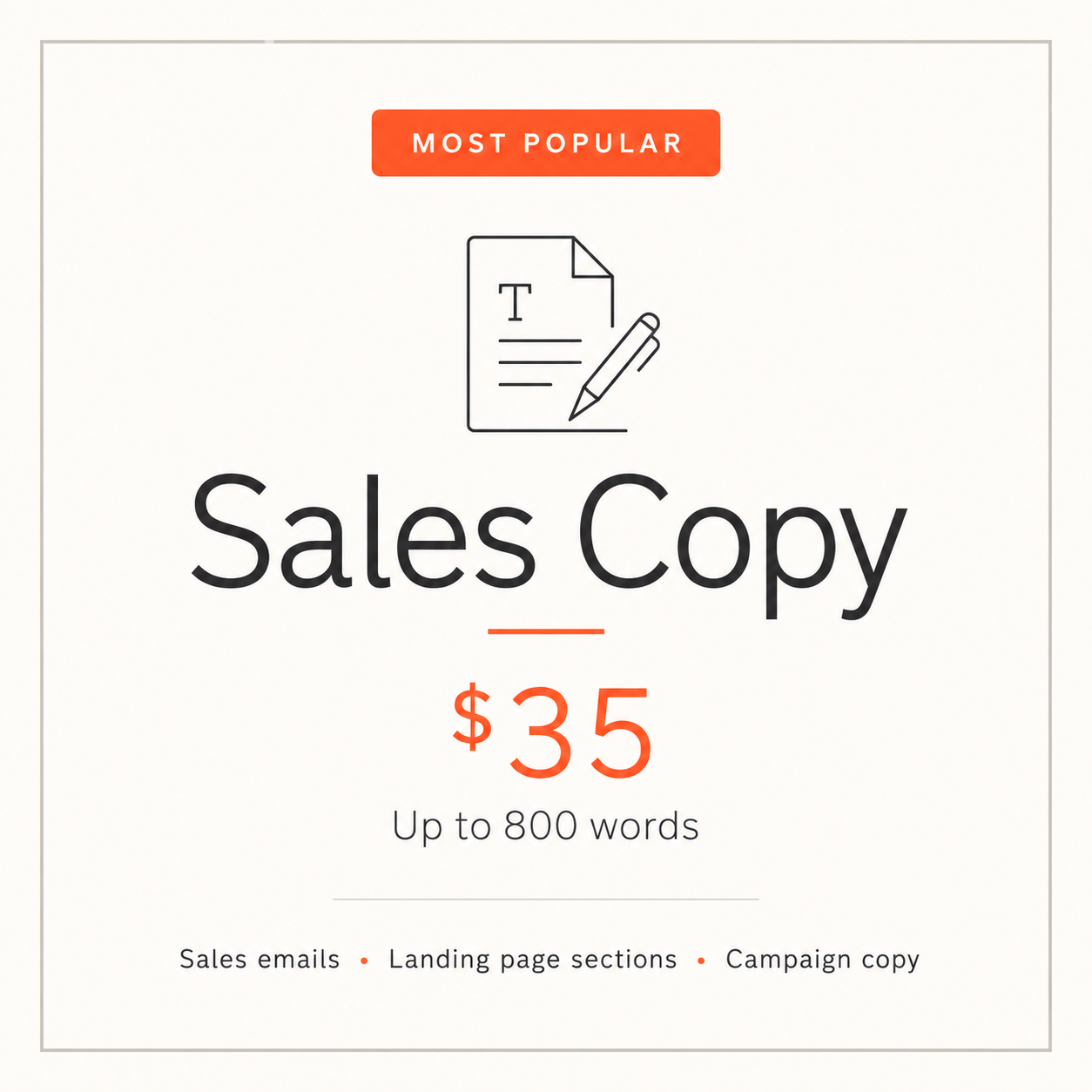 Sales Copy